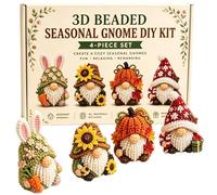 Beads For Crafts - 6cm/2.36inch DIY Funny Desk Decor - Gnome Beading Kit For Beginners,for Art Class Workshop Desktop Shelf Teens Beginners Handcraft Lovers
