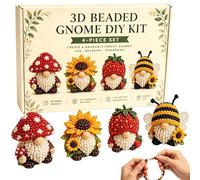 Beads For Crafts - Funny Desk Decor, Dwarf Beading Kit, Handmade Art Set | Creative Handcraft Activity Design, For Handcraft Lovers Beginners Home Office School Classroom Art Class