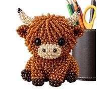 Beads For Crafts - Funny Handmade Animal Beading Kit With Instruction Guide Colorful DIY Jewelry Making Supplies For Creative Projects | Beginner Craft Beads | Educational Art Activity Set For Home Sc