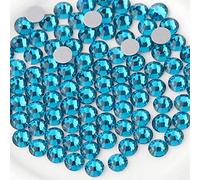 Beadsland 1440 Piezas de Diamantes de imitación de Cristal con Parte Trasera Plana,Gemas Redondas para Arte de uñas y Manualidades,Indicolita,SS20,4.6-4.8 mm