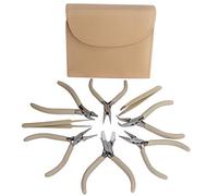 Beadsmith Fashion Color Plier Set &, Clutch-Desert Beige - PLFAS02 by