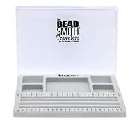 The BeadSmith Travel Bead Design in Beading Board and Gray Flock with Lid, 7.75 by 11.25-Inch by The Beadsmith