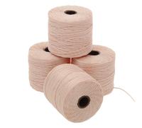 Beadsmith S -lon #18 CORD - Color natural - Tubo de 4 carrete - 77 yardas - Ideal para encadenar el crochet de las cuentas y joyas de micro -maz