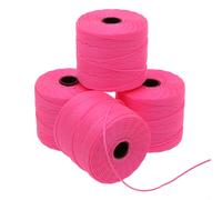Beadsmith S -Lon #18 Cord - Neon Rosa Color - Tube de 4 carrete - 77 yardas - Ideal para encadenar el crochet de las cuentas y las joyas de micro