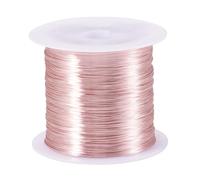 Beadthoven Alambre de cobre resistente al deslustre de calibre 28/0,3 mm, 72 m, cables de metal flexibles, oro rosa para envolver joyas, abalorios, esculturas y manualidades