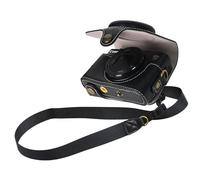 BEADY Funda para cámara Canon PowerShot SX740 HS SX730 HS SX720 HS SX720 HS Funda de piel sintética PowerShot sx720hs SX730hs SX740hs funda protectora correa de hombro negro