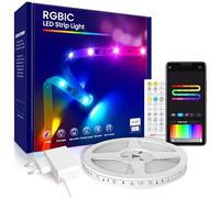 Beaeet Tiras LED 10 Metros RGBIC 5050, Luces LED con App y Mando, Sincronización con la Música, Ideal para Luces LED Habitación, Decoración de Fiestas y Navidad(10m*1)