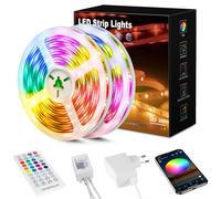 Beaeet Tiras LED 30 Metros RGB 5050, Luces LED con App y Mando, Sincronización con la Música, Ideal para Luces LED Habitación, Decoración de Fiestas y Navidad(15m*2)