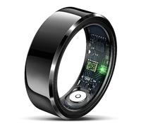 Beafon, Felixx - Anillo Inteligente SR6, Color Negro, Talla 9 (59,5 mm), Seguimiento de Fitness, frecuencia cardíaca, Control de presión Arterial, IP68, Bluetooth, Acero Inoxidable, Incluye Caja de