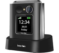 Beafon - Fold10 5,59 cm (2.2") 95 g Negro, Plata Teléfono para personas mayores