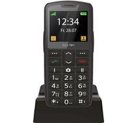 Beafon, SL260 Silverline - Teléfono con botón de Emergencia SOS, Compatible con audífonos, M4/T4, señal Luminosa, Pantalla de 5,58", Color Negro