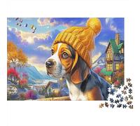 Beagle 1000 Piezas Stock De Cartas Premium Rompecabezas De Bricolaje Niños Principiantes Desafío Juego Educativo Alivio del Estrés 70x50cm/1000pcs
