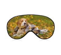 Beagle - Antifaz para dormir con correa ajustable, cómodo y suave, ayuda para dormir, antifaz que bloquea la luz