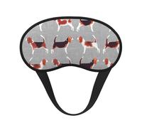 Beagle - Antifaz para dormir para adultos con patrón de apagón, cómoda máscara de ojos con bloqueo de luz para viajes, yoga