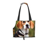 Beagle - Bolsa transportadora para cachorros con estampado de perros pequeños, gatos y conejos