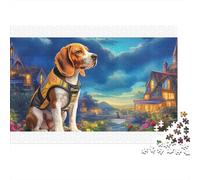 Beagle - Colorido Beagle en un rincón Acogedor - Rompecabezas de 1000 Piezas para Adultos - Bellamente ilustrado - Desafiante - 52 x 38 cm/1000 Piezas