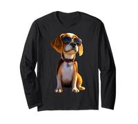 Beagle con Gafas de Sol Beagles Cachorro Lindo Perro Beagle Manga Larga