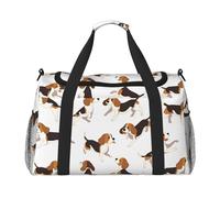 Beagle Dog - Bonita bolsa de viaje resistente al agua compacta para deportes, gimnasio y fin de semana para hombres y mujeres