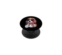 Beagle Dog Granny - Hilo Cuadrado de Ganchillo para Amantes del Ganchillo PopSockets PopGrip Adhesivo