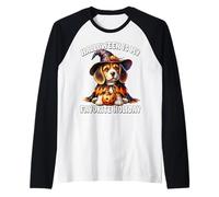 Beagle Dog Graphic For Mom Halloween Is My Favorite Holiday Camiseta Manga Raglan