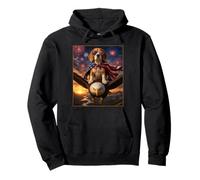 Beagle Dog on Bald Eagle - Gafas de Bandera Estadounidense de EE. UU Sudadera con Capucha
