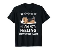 Beagle Dog Sleep I Am Not Feeling Funny Puppy Dogs Lovers Camiseta