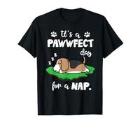 Beagle Dog Sleep It's A Pawwfect Day For A Nap Puppy Lovers Camiseta