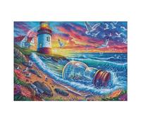 Beagle en la Cabaña Rompecabezas 300 Piezas Cartón para Toda La Familia Cabaña Cascada y Flora Juego Compartir Estimulación Cognitiva Regalo Fin De Año Mejor Valorado 300 PCS