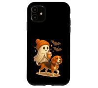 Beagle Halloween Ghost Walking Beagle Dog Carcasa para iPhone 11