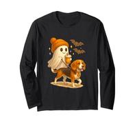 Beagle Halloween Ghost Walking Beagle Dog Manga Larga