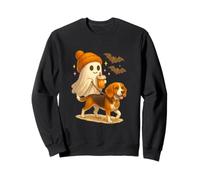 Beagle Halloween Ghost Walking Beagle Dog Sudadera