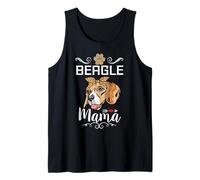 Beagle Mama Dog Mom Puppy Dogs Lover Funny Mothers Day Camiseta sin Mangas