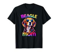 Beagle Mom Colorido Pop Art Lindo Beagle Dog Mom Camiseta
