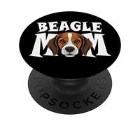 Beagle Mom Cute Beagle Momma Puppy Dog Mujer PopSockets PopGrip Adhesivo