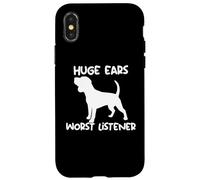Beagle orejas enormes peor oyente Carcasa para iPhone X/XS