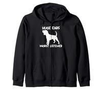 Beagle orejas enormes peor oyente Sudadera con Capucha