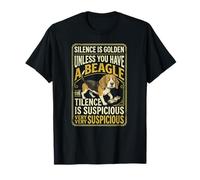 Beagle Pequeño Perro Perro Criador De Mascotas Silencio Es Dorado Camiseta
