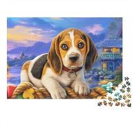 Beagle Rompecabezas 1000 Piezas Cartón Grueso Jumping en la Ciudad para Adolescentes 12-18, Entrenamiento Cerebral, Diversión De Vacaciones, Regalo Atencioso para Chicos 70x50cm/1000pcs