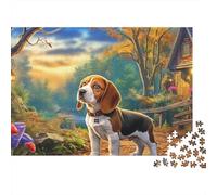 Beagle Rompecabezas 1000 Piezas Cartón Resistente en la Ciudad para Coleccionistas, Desafío Ultra Difícil, Juego De Fiesta, Mejor Regalo para Aficionados Serios 70x50cm/1000pcs