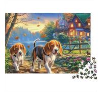Beagle Rompecabezas 1000 Piezas Papel Ecológico en la Ciudad para Niños Principiantes, Ultra Difícil, Diversión Post-Clase, Mejor Calificado para Jóvenes Aprendices 52x38cm/1000pcs