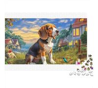 Beagle - Rompecabezas de cartón 100% Reciclado en un Claro del Bosque, 1000 Piezas, para Adultos y niños, Hermosa decoración, 70 x 50 cm (1000 Piezas)