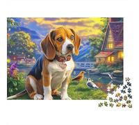 Beagle Rompecabezas Premium 1000 Piezas - Piezas Resistentes, Diversión Familiar, Póster Incluido, Embalaje Lujo, 70x50cm/1000pcs
