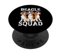 Beagle Squad Cool Dogs Design para los Amantes de Beagle PopSockets PopGrip Adhesivo