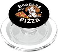 Beagles and Pizza Cute Puppy & Pepperoni Pizza Dog Beagle PopSockets PopGrip para MagSafe