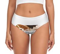 Beagles - Calzoncillos de apoyo para mujer, ropa interior cómoda y suave para mujer, multicolor, S