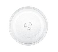 BEAHING Bandeja de Vidrio para microondas, Repuesto de Plato Giratorio de 9, 6 Pulgadas con acoplador y Anillo para microondas de 17-25L