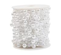 BEAHING Cadena de Perlas Cadena de Perlas Artificiales Línea de Pesca de Guirnalda DIY Decoración de la Fiesta de Bodas de 30m, Cadena de Perlas