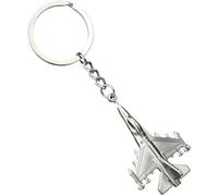 BEAHING Llavero de avión de Metal 3D, Llavero Modelo de avión a reacción para graduación de aviación