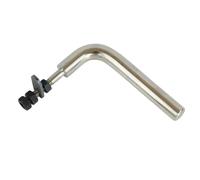 BEAHING Manijas para puerta de chimenea, lisas y resistentes, en forma de L, manija de repuesto para puertas de hogar, hotel, metal y estufa de leña