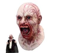 BEAHING Máscaras de terror, máscara de terror de Halloween 16.54x11.02 pulgadas Halloween Evil Monster Demon Scary Mask Látex para casa
